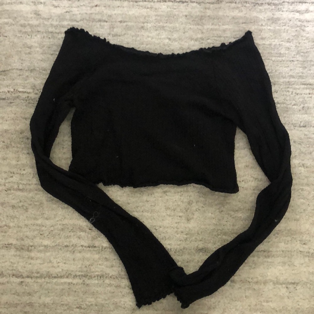 Free people long sleeve off the shoulder top